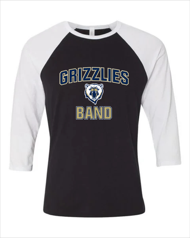 Spring Valley Grizzlies Band # 1 Women's Baseball T-Shirt