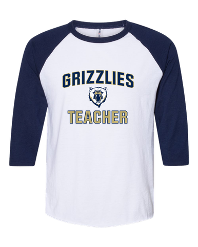Spring Valley Grizzlies Teacher Women's Baseball T-Shirt