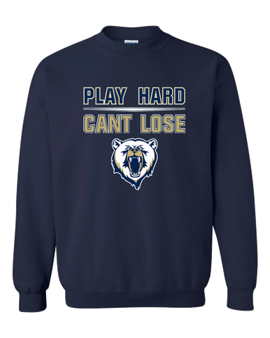 Spring Valley Grizzlies Play Hard, Can't Lose Men's Sweatshirt