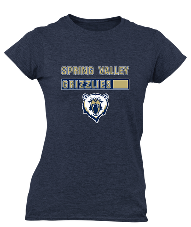 Spring Valley Grizzlies Mascot #7 Women's Premium SS T-Shirt