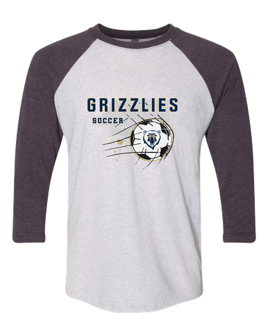 Spring Valley Grizzlies Soccer #2 Women's Baseball T-Shirt