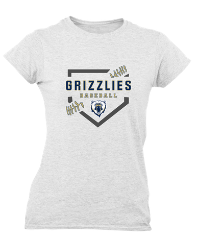 Spring Valley Grizzlies Baseball #2 Women's Premium SS T-Shirt