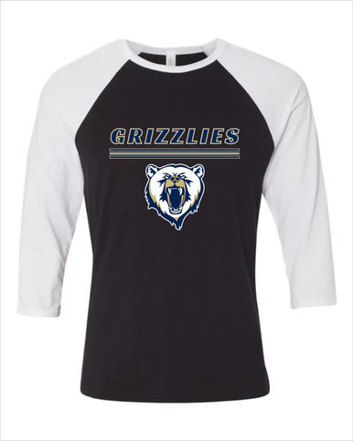 Spring Valley Grizzlies Mascot #8 Men's Baseball T-Shirt