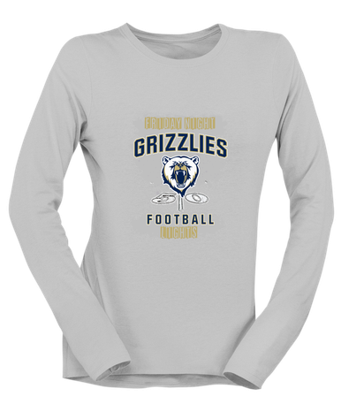 Spring Valley Grizzlies Football #6 Women's LS T-Shirt