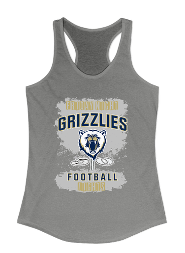 Spring Valley Grizzlies Football #6 Women's Tank Top