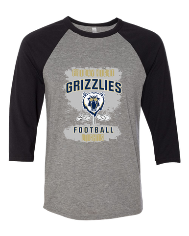 Spring Valley Grizzlies Football #6 Women's Baseball T-Shirt
