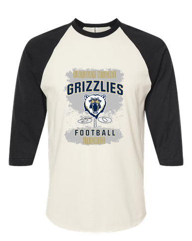 Spring Valley Grizzlies Football #6 Men's Baseball T-Shirt