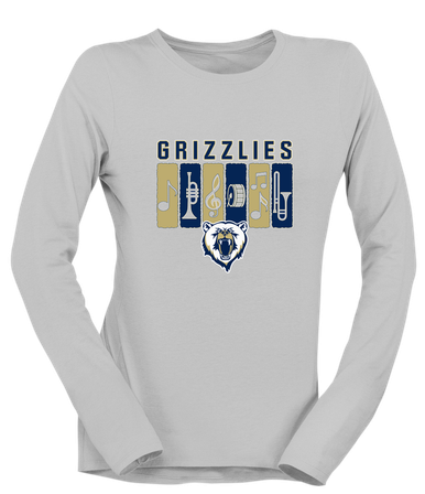 Spring Valley Grizzlies Band # 2 Women's LS T-Shirt