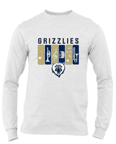 Spring Valley Grizzlies Band # 2 Men's LS T-Shirt