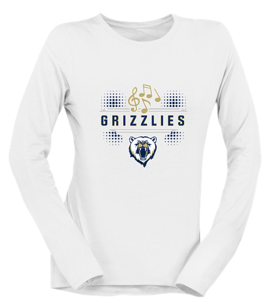 Spring Valley Grizzlies Band # 3 Women's LS T-Shirt