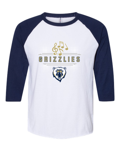 Spring Valley Grizzlies Band # 3 Men's Baseball T-Shirt
