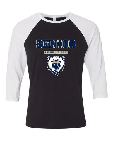 Spring Valley Grizzlies Senior #2 Men's Baseball T-Shirt
