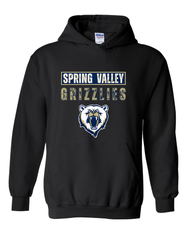 Spring Valley Grizzlies Mascot #9 Men's Hoodie