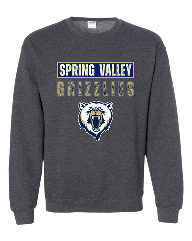 Spring Valley Grizzlies Mascot #9 Men's Sweatshirt