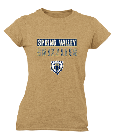 Spring Valley Grizzlies Mascot #9 Women's Premium SS T-Shirt