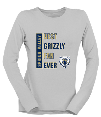 Spring Valley Grizzlies Best Grizzly Fan Women's LS T-Shirt
