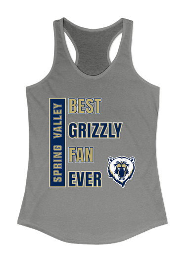 Spring Valley Grizzlies Best Grizzly Fan Women's Tank Top