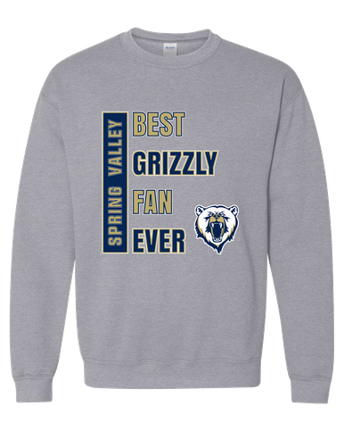 Spring Valley Grizzlies Best Grizzly Fan Men's Sweatshirt