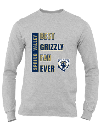 Spring Valley Grizzlies Best Grizzly Fan Men's Premium LS T-Shirt