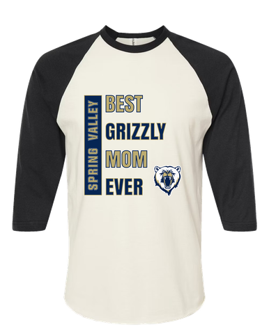 Spring Valley Grizzlies Best Grizzly Mom Women's Baseball T-Shirt