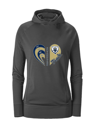 Spring Valley Grizzlies Heart Track Women's Hoodie
