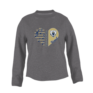 Spring Valley Grizzlies Heart Band Women's Sweatshirt