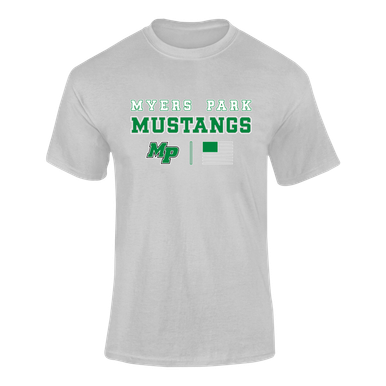 Myers Park Mustangs Script MP Spirit Flag Men's Premium SS T-Shirt