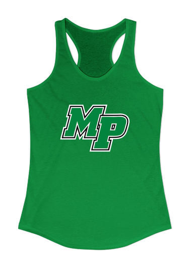 Myers Park Mustangs Script MP Mascot #1 Women's Tank Top