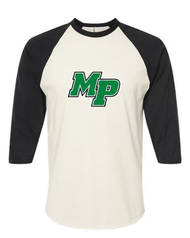 Myers Park Mustangs Script MP Mascot #1 Men's Baseball T-Shirt
