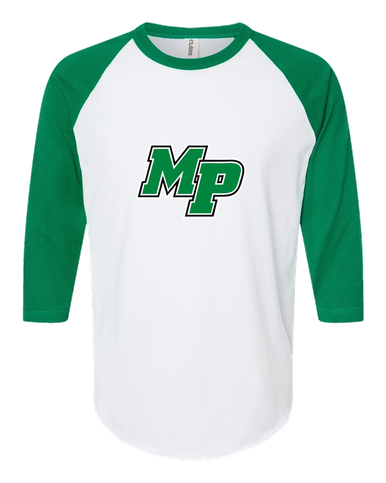 Myers Park Mustangs Script MP Mascot #1 Women's Baseball T-Shirt