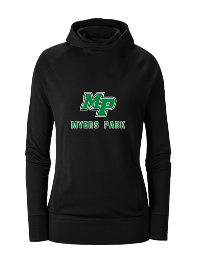 Myers Park Mustangs Script MP Mascot #2 Women's Hoodie