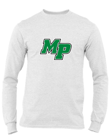 Myers Park Mustangs Script MP Mascot #1 Men's LS T-Shirt