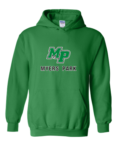 Myers Park Mustangs Script MP Mascot #2 Men's Hoodie