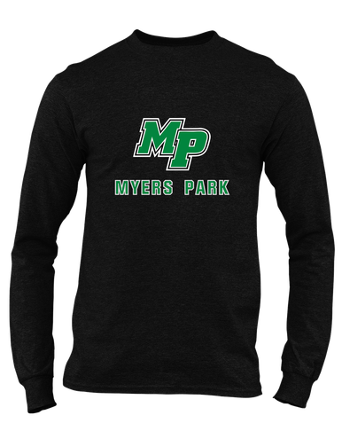 Myers Park Mustangs Script MP Mascot #2 Men's Premium LS T-Shirt