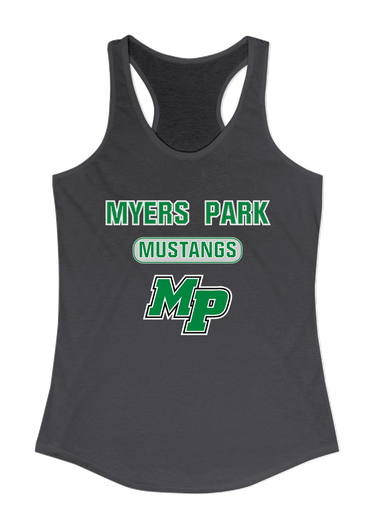 Myers Park Mustangs Script MP Mascot #3 Women's Tank Top