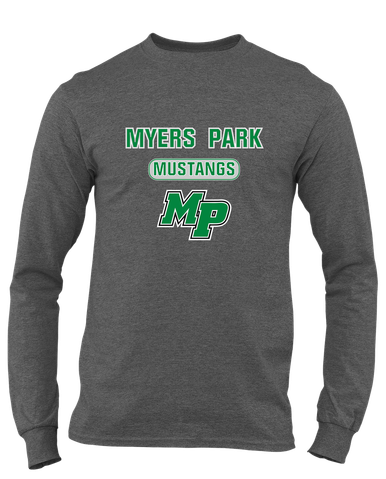 Myers Park Mustangs Script MP Mascot #3 Men's Premium LS T-Shirt