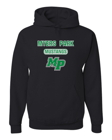 Myers Park Mustangs Script MP Mascot #3 Men's Premium Hoodie