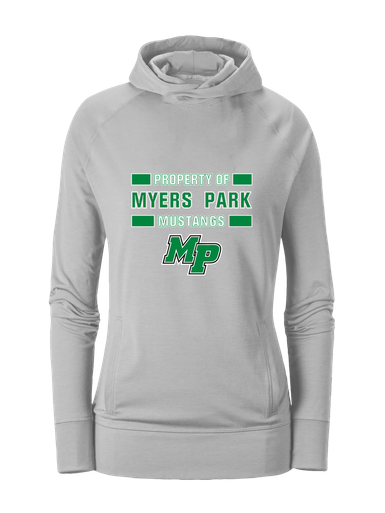 Myers Park Mustangs Script MP Property Of Women's Hoodie