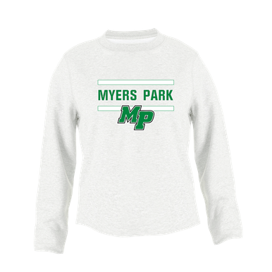 Myers Park Mustangs Script MP Mascot #4 Women's Sweatshirt