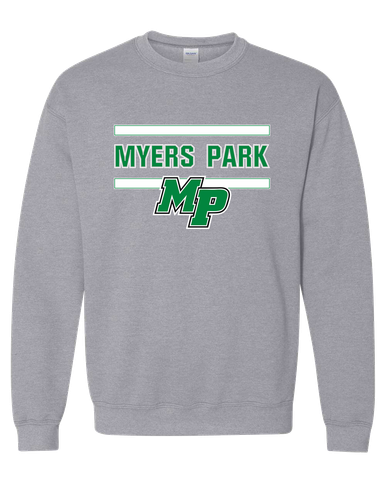 Myers Park Mustangs Script MP Mascot #4 Men's Sweatshirt