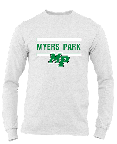 Myers Park Mustangs Script MP Mascot #4 Men's Premium LS T-Shirt