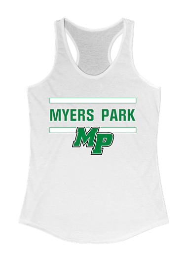 Myers Park Mustangs Script MP Mascot #4 Women's Tank Top