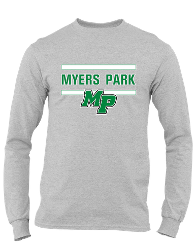 Myers Park Mustangs Script MP Mascot #4 Men's LS T-Shirt