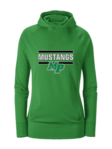 Myers Park Mustangs Script MP Mascot #5 Women's Hoodie