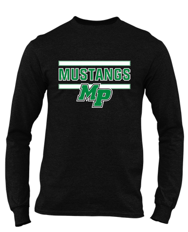 Myers Park Mustangs Script MP Mascot #5 Men's Premium LS T-Shirt