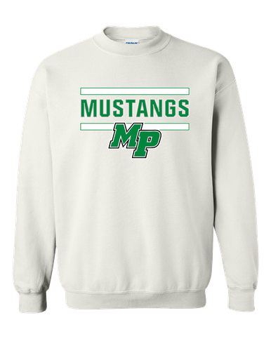 Myers Park Mustangs Script MP Mascot #5 Men's Sweatshirt
