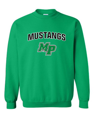 Myers Park Mustangs Script MP Mascot #6 Men's Sweatshirt