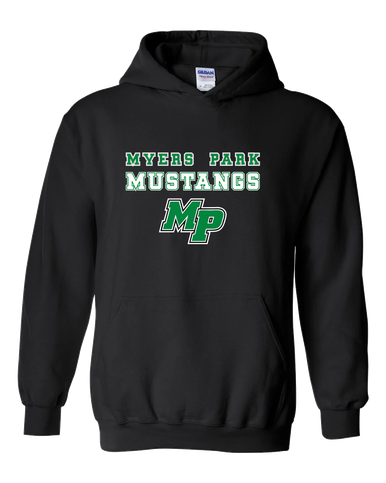 Myers Park Mustangs Script MP Spirit Men's Hoodie