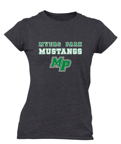 Myers Park Mustangs Script MP Spirit Women's Premium SS T-Shirt