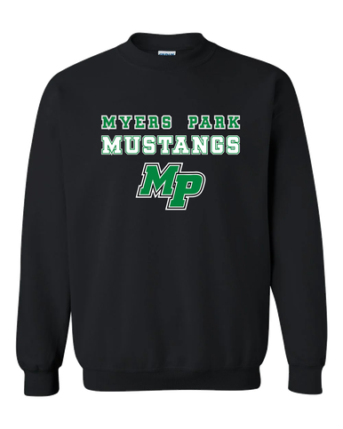Myers Park Mustangs Script MP Spirit Men's Sweatshirt